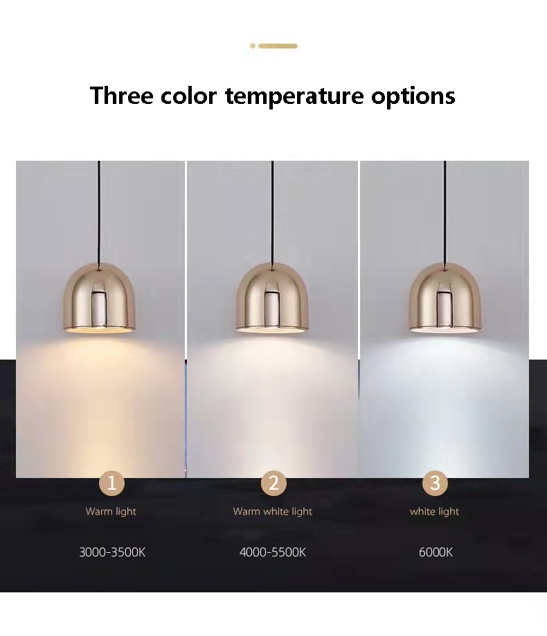 Bullet Shaped LED Hanging Lamp color